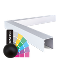 LAZORTRACK inside corner 90° 42x48mm, aluminum RAL matt