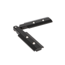 LAZORTRACK wall handrail 42x34mm corner connector 90° inside alum. black anodized