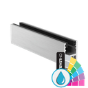 KAZIWALL top profile glass 20.76/21.52mm L=2500mm, aluminum ARMOR RAL