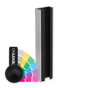 KAZIWALL wall profile glass 16.76/17.52mm L=3000mm, aluminum RAL structure