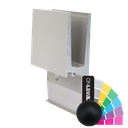 TL-3011 Glass profile  L=2500mm aluminum RAL mat