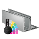 TF-3620 glass profile L=2500mm, aluminum RAL structure