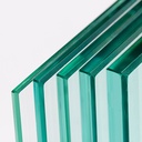 12/12/4 (25.52mm) toughened laminated, polished edges all round, 5mm radius corners