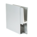 TL-3011 Glasprofil med täcklock L=200mm alum. natur anodiserad