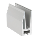TL-5010 Glasprofil L=200mm aluminium natur anodiserad