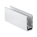 Glass profile TL-6500, L=200mm aluminum natural anodized