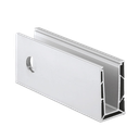 TL-6501 Glasprofil och täcklock L=200mm alum. natur anodiserad