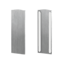 Endcap TL-3120 left, aluminum natural anodized