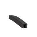 Rubber glasshandrail Ø42.4x1.5/40x30x1mm glass thickn. 8-11mm, L=25mtr